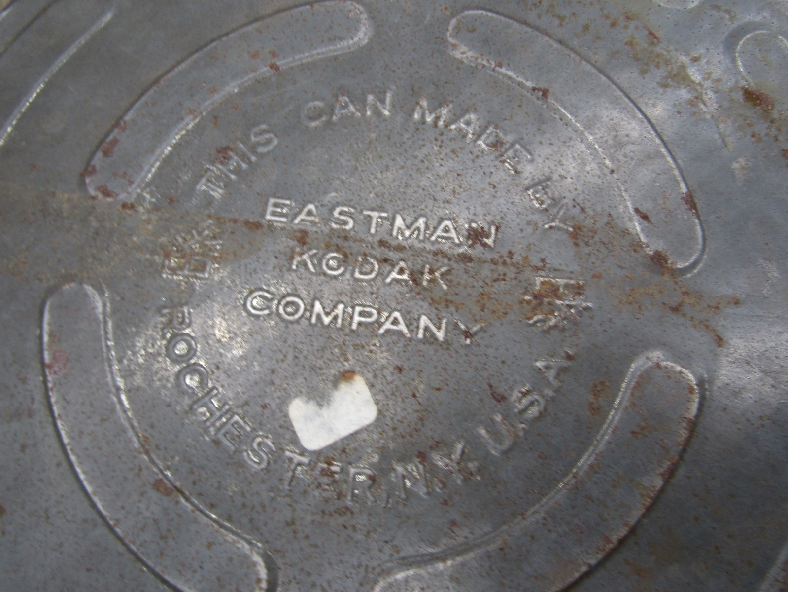 Eastman Kodak VTG Metal Film Can Canister Movie Reel USA Empty 📽️ 10.5″ x 1.75″