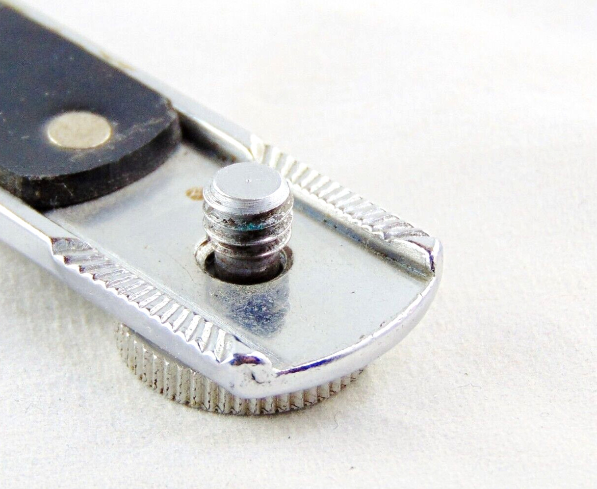 Straight Camera Flash Bracket with Teeth Graflex Canon Nikon Leica Kodak Cameras