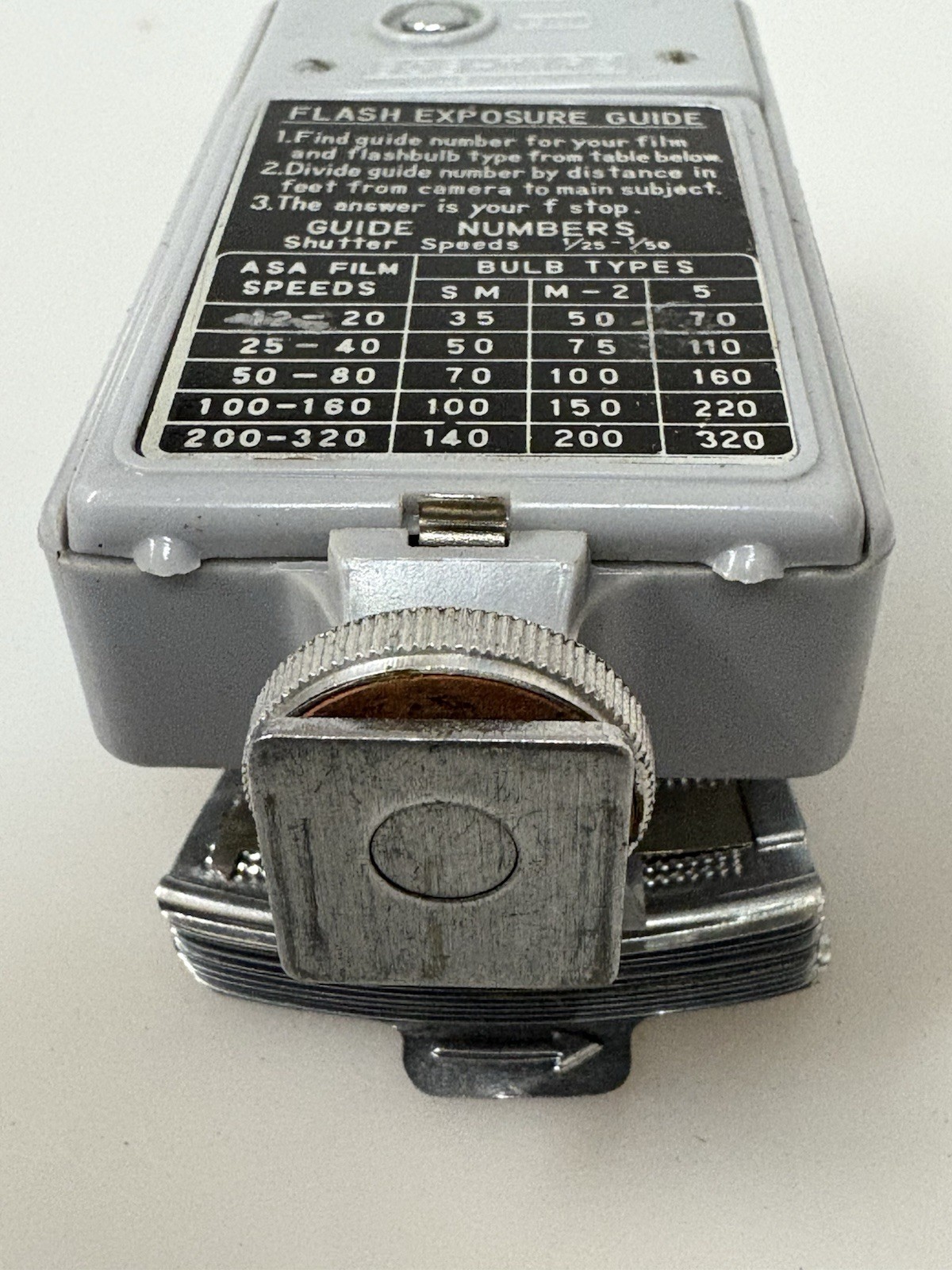 DELTA POCKET FLASH BULB LEATHER CASE SYNCHRONIZATION CORD UNTESTED •SOLD AS IS