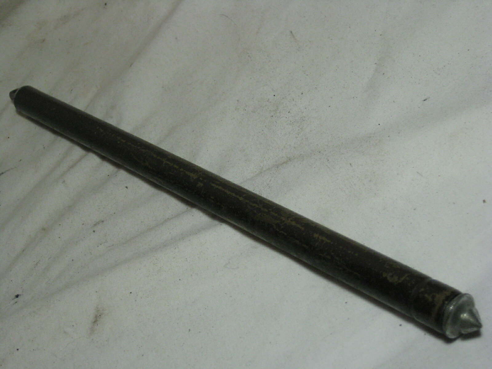 single antique vintage telescoping brass rod 12″- 46 shaft stick tripod leg part