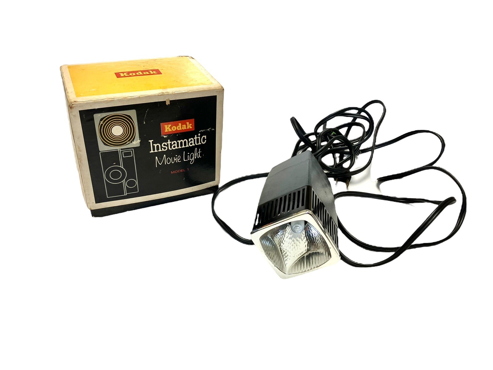 Vintage Kodak Instamatic Movie Light Model 1 # D375 Tested Working Original Box