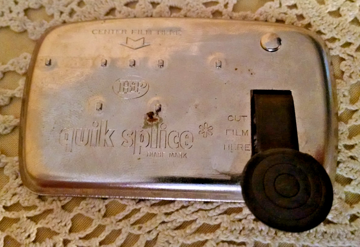 Slice Kit Quik Hudson Photographic 8 mm 16 mm Film Org Case Instructions 1961