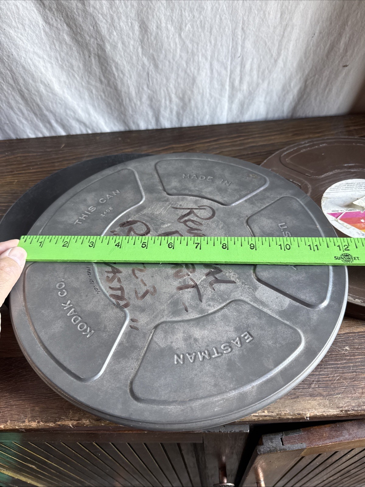 16mm Film canister Lot Of 3 Kodak And More Two Metal One Plastic