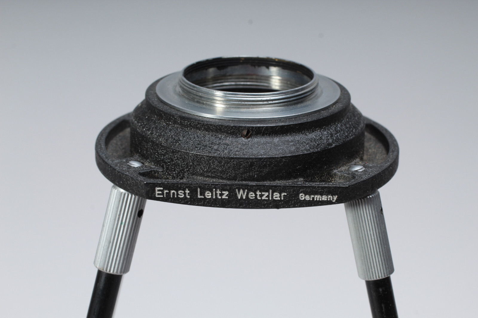 LEITZ BOOWU COPY STAND IN BOX FOR SCREW MOUNT W 3 RINGS & LEGS VERY CLEAN LEICA