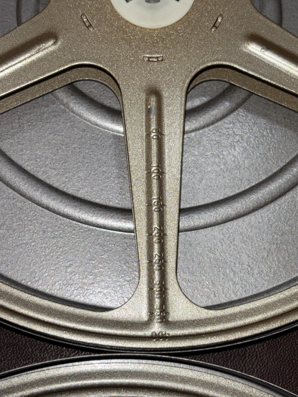 Vtg Bruce 12 Film Reel Metal Storage Case & 4 Scherer Empty 8mm 400ft Canister