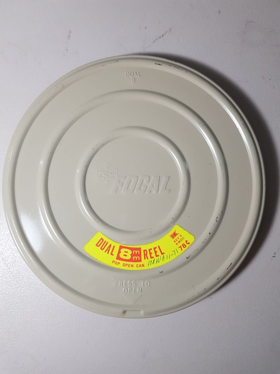 Vintage Kmart Focal Dual 8mm Film Reel Metal Cans Lot of 6 Harwood Chicago 400ft
