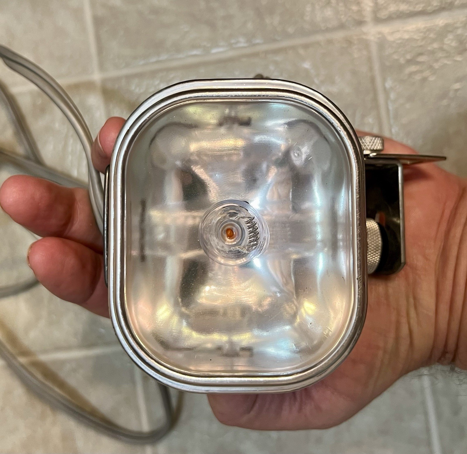 Vintage GE Hollywood Cameralite Super 8 Camera Light with Display Box – Working