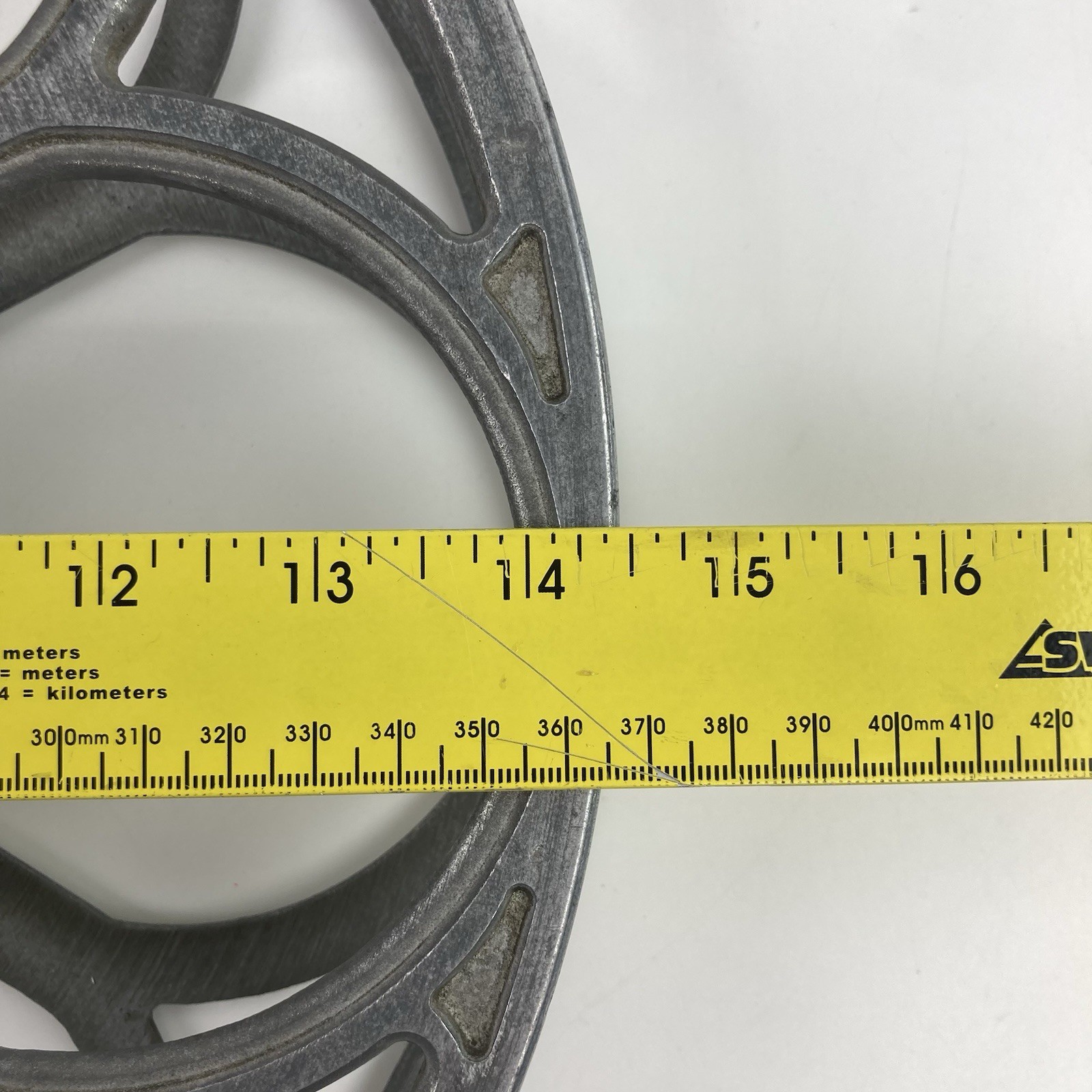 Goldberg Bros 14.5″ 35mm Aluminum 6-Hole Film Reel Vintage Denver, CO