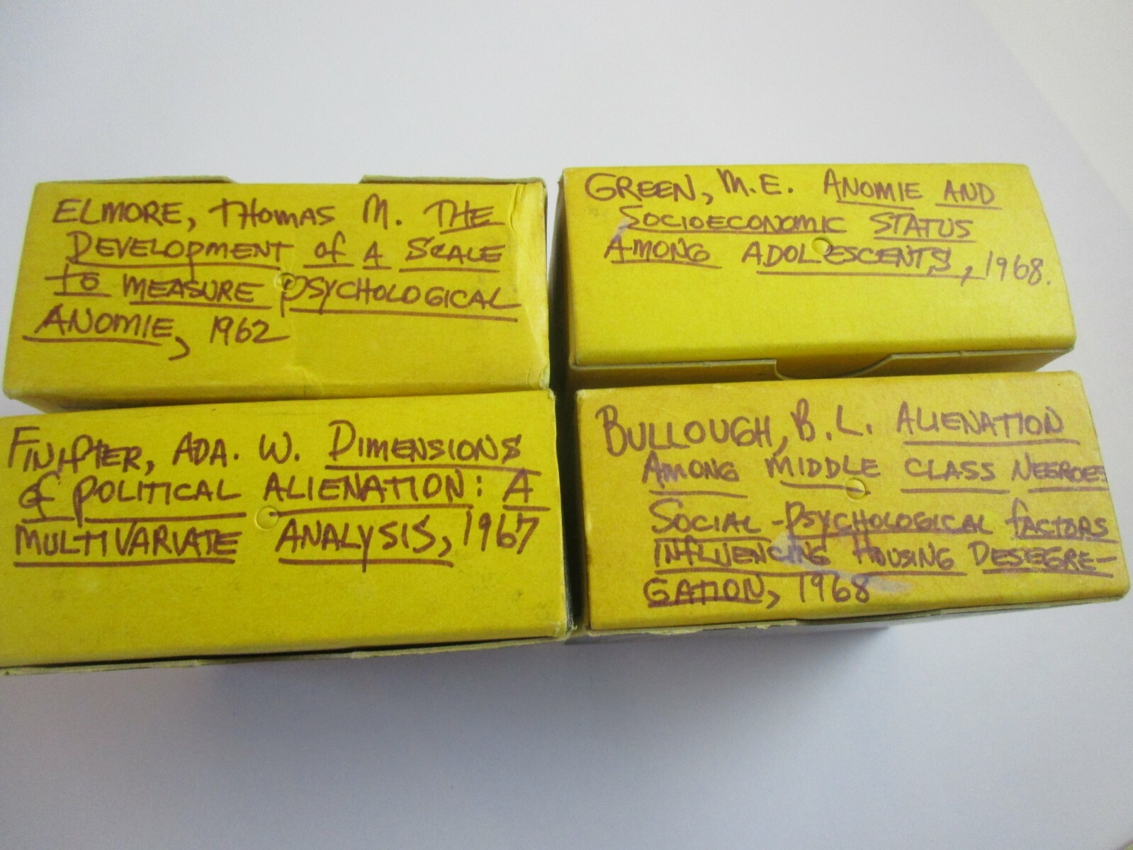Vintage 1960’s Xerox University Microfilms 1962 – 1968 4 QTY BLACK history +