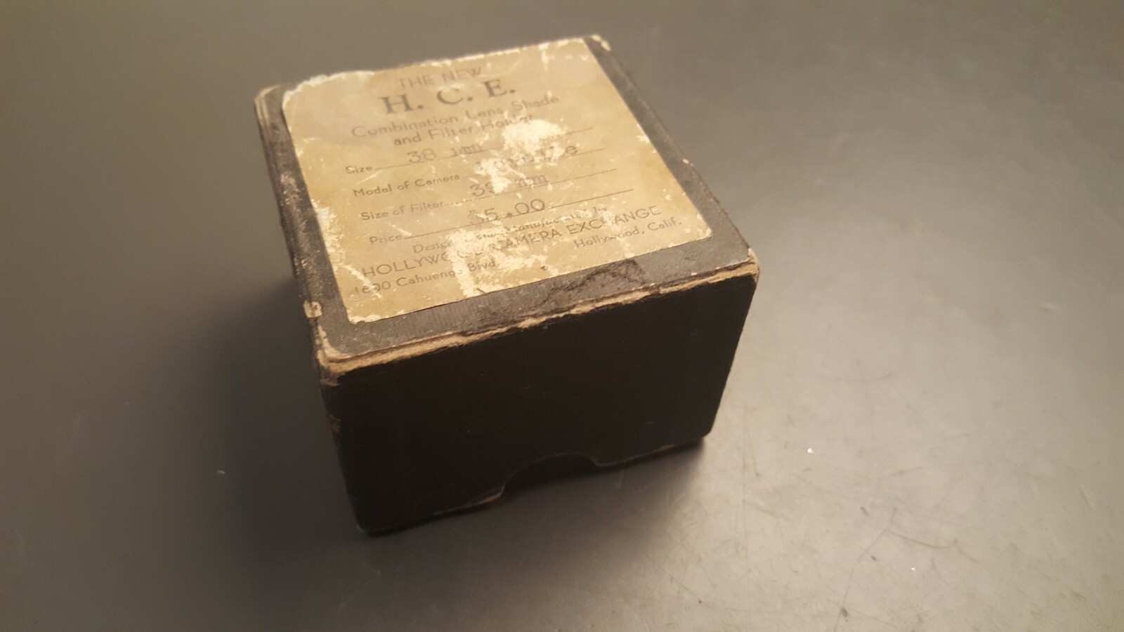 Vintage H. C. E. Camera 39mm Filter / Lens for Korelle Camera 1930-40’s w/ Box