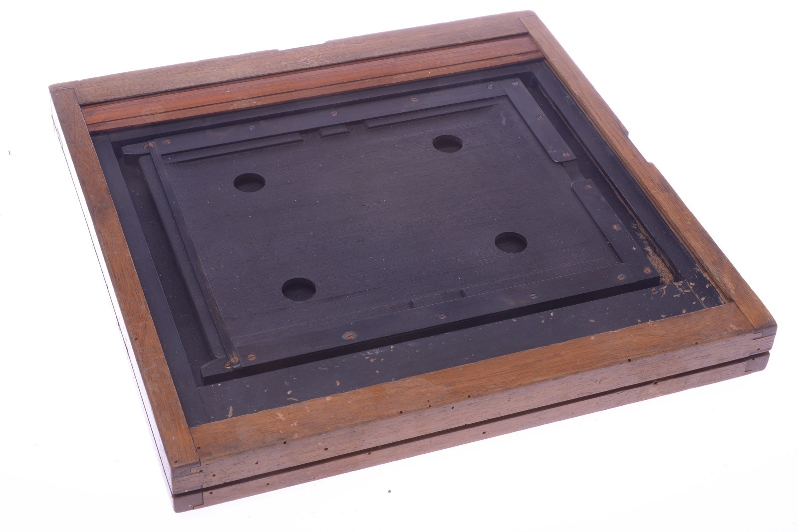 ✅SCHRAMBACH ANTIQUE WOOD GLASS PLATE & FILM HOLDERS 18X24CM 8X10″ STUDIO CAMERA