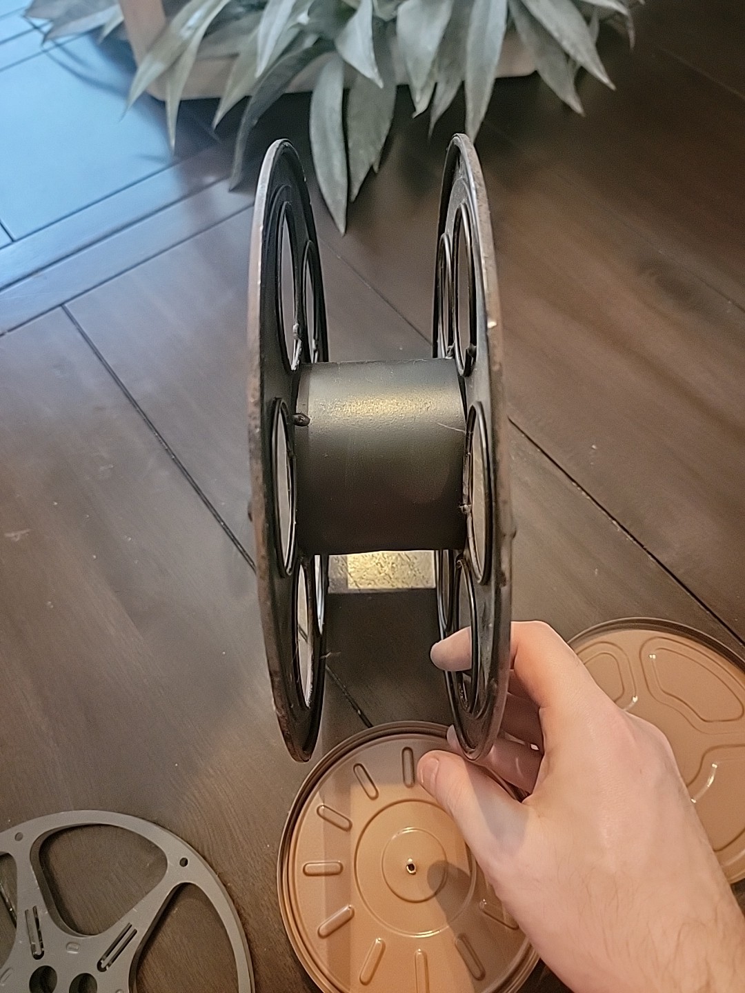 LOT OF 3 VINTAGE METAL FILM REELS