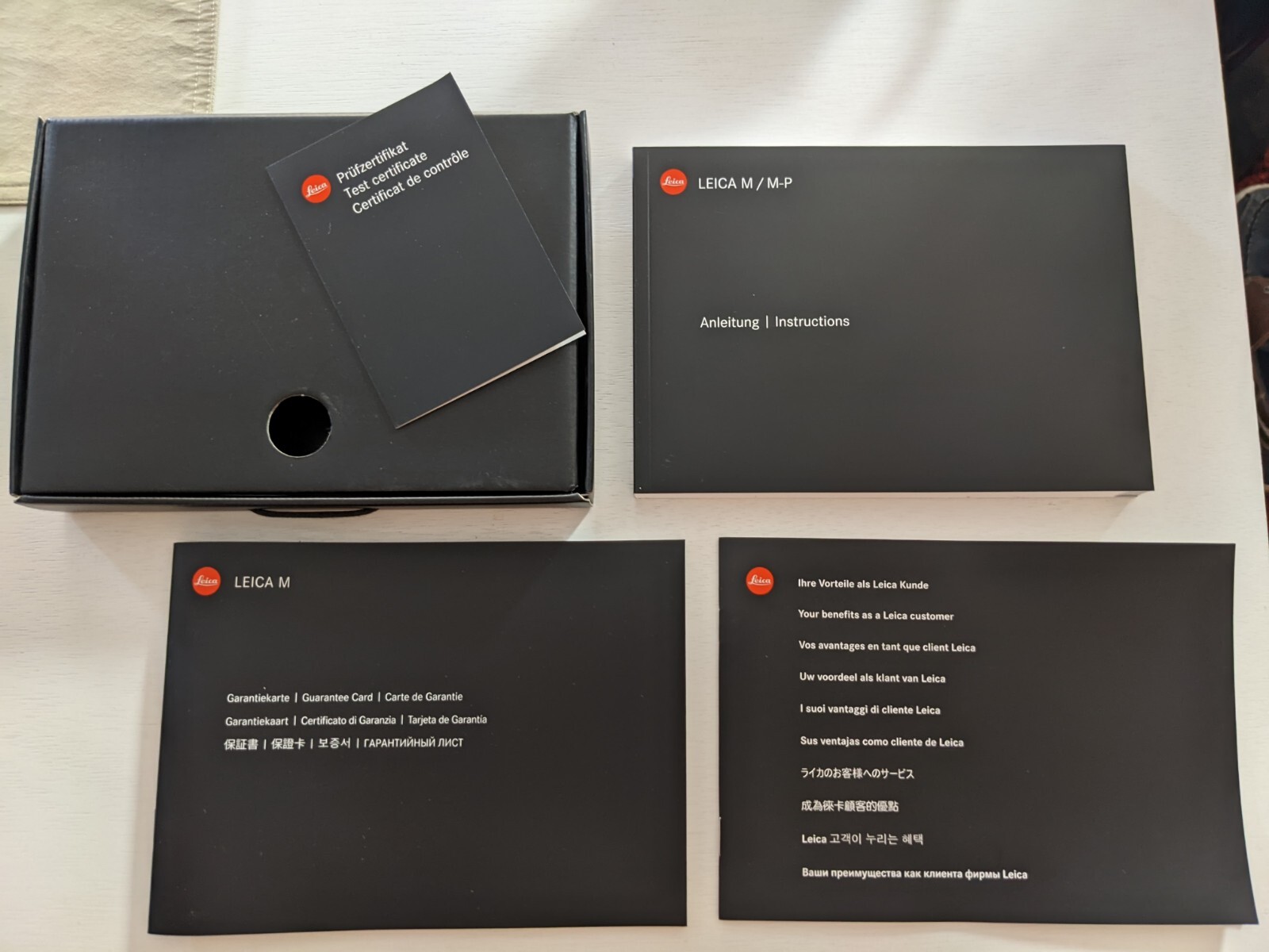 LEICA M / M-P Instructions Manual M/M-P Owners Book Camera Guarantee Certificate