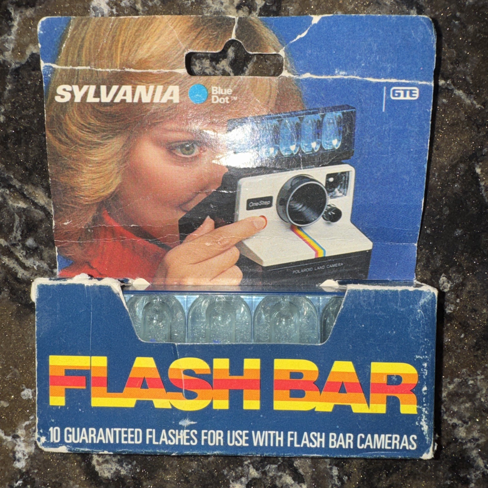 Vintage Sylvania Blue Dot Flash Bar Lot of 3 NOS Unfired Polaroid SX-70 OneStep