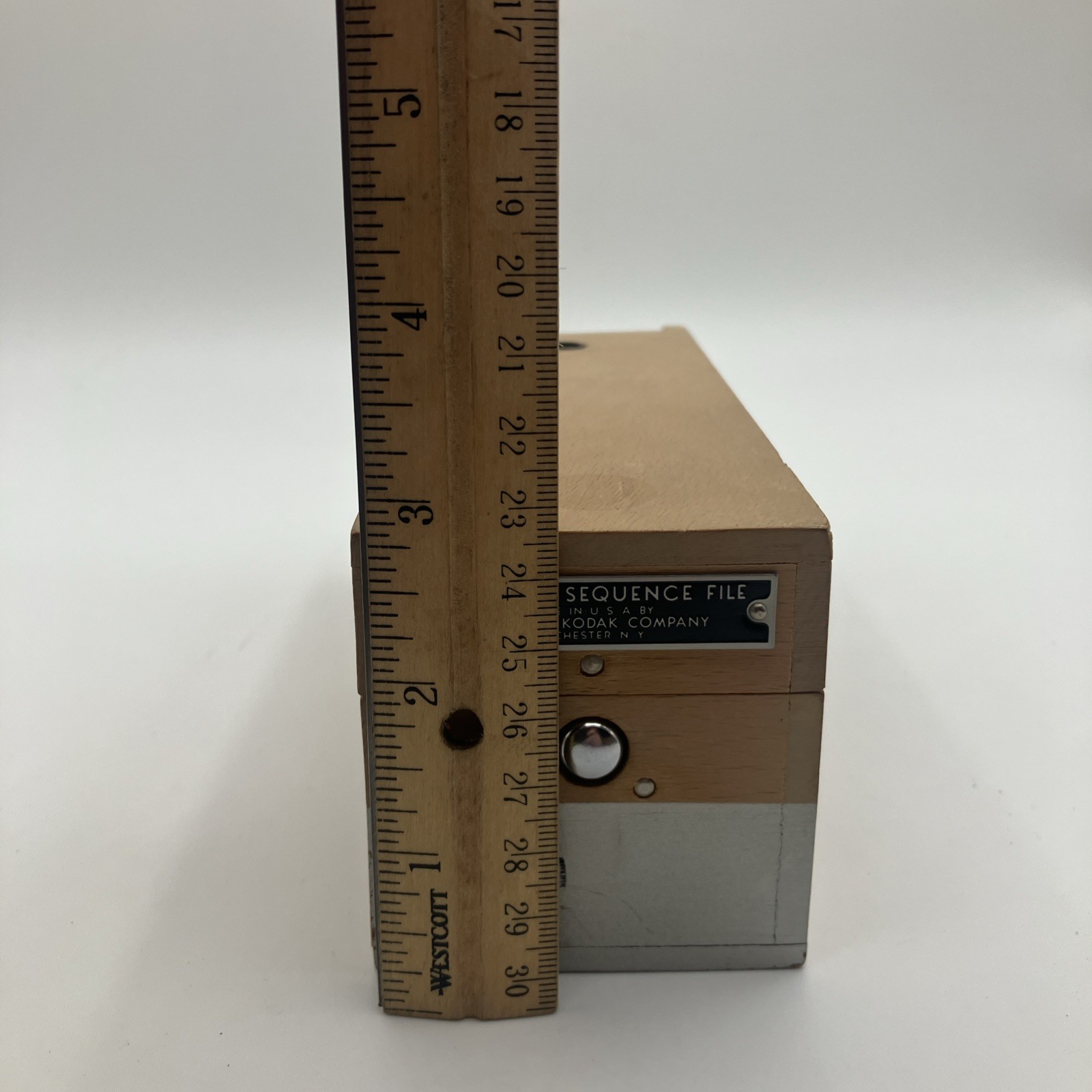 Vintage Wooden Kodaslide Sequence File Box Eastman KODAK Company USA Lot of (3)