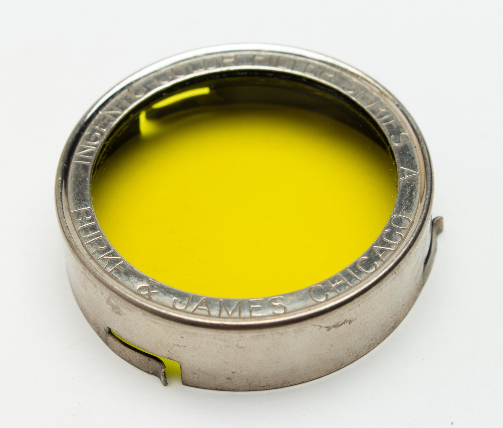 Vintage Burke & James Chicago 2″ Ingento Color Filter Series A Yellow Slip On K2