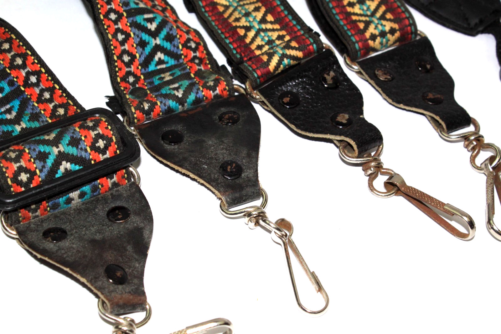 Lot of 3 Vintage Camera Straps Band Holds Hippie Retro Boho Photographers