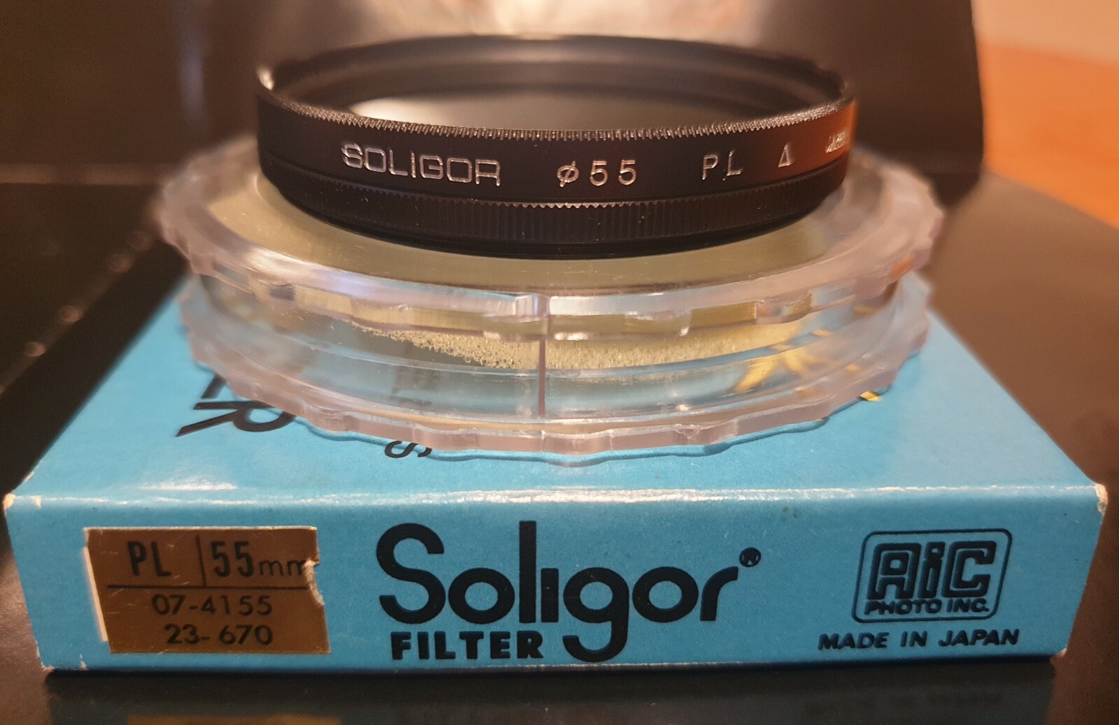 Vintage Soligor SOLID OPTICAL GLASS 55mm PL (Polarising) Filter – MADE IN JAPAN