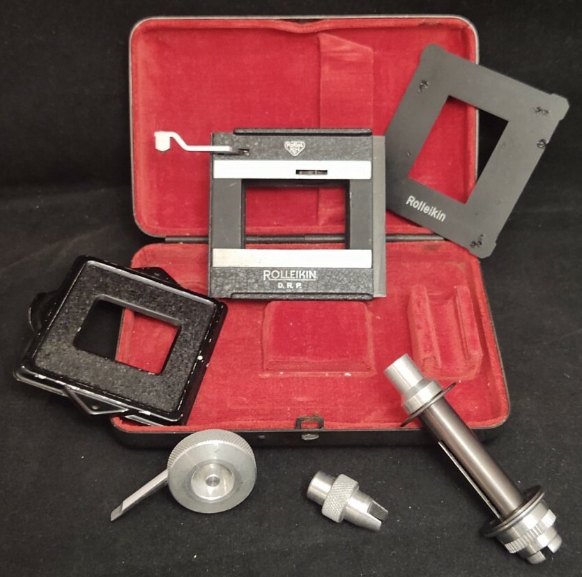 Rolleikin DRP 35mm Conversion Adapter Kit Rolleicord Hard Case Franke & Heidecke