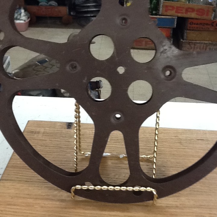 Vintage 16mm Goldberg Brothers Movie Reel Metal Brown Aluminum 12 Inches