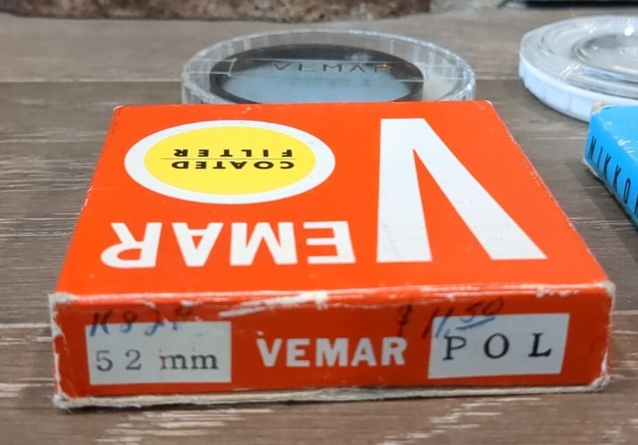 Set of 3 Vintage 52mm: Venmar Coated Filter, Nikkor Screw in Mount, Tiffen Adapt
