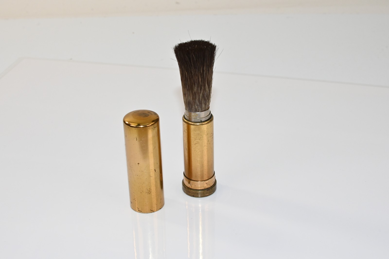 Vintage Retractable Lens Brush Brass Lipstick Style Camera MCM