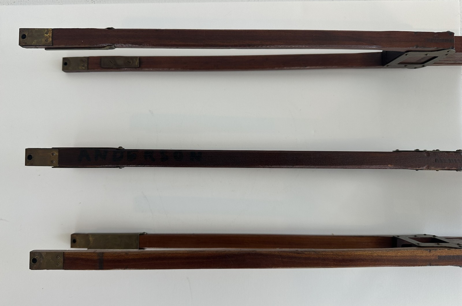 Antique Crown Tripod No. 1 Wood & Brass Folmer Graflex Corp Crown Rochester NY