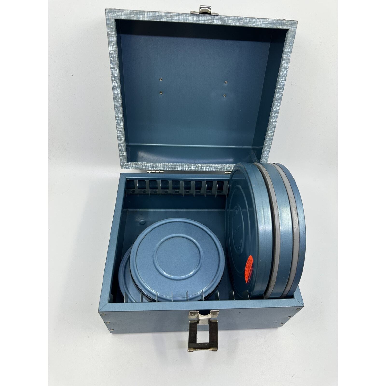 Vintage Korvette Dept. Store Film Canisters with Storage Case & Accessories