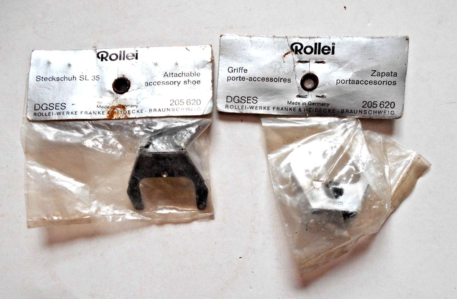 Set of 2 Rollei SL 35 Attachable Accessory Cold Shoes