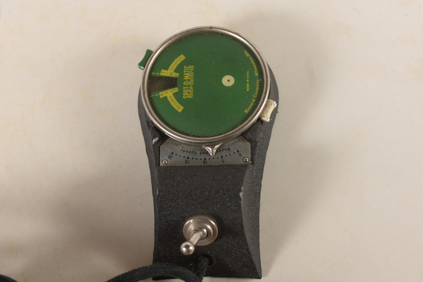 Kinnard Company Spot-O-Matic Enlarging Meter w/ box and instructions Untested