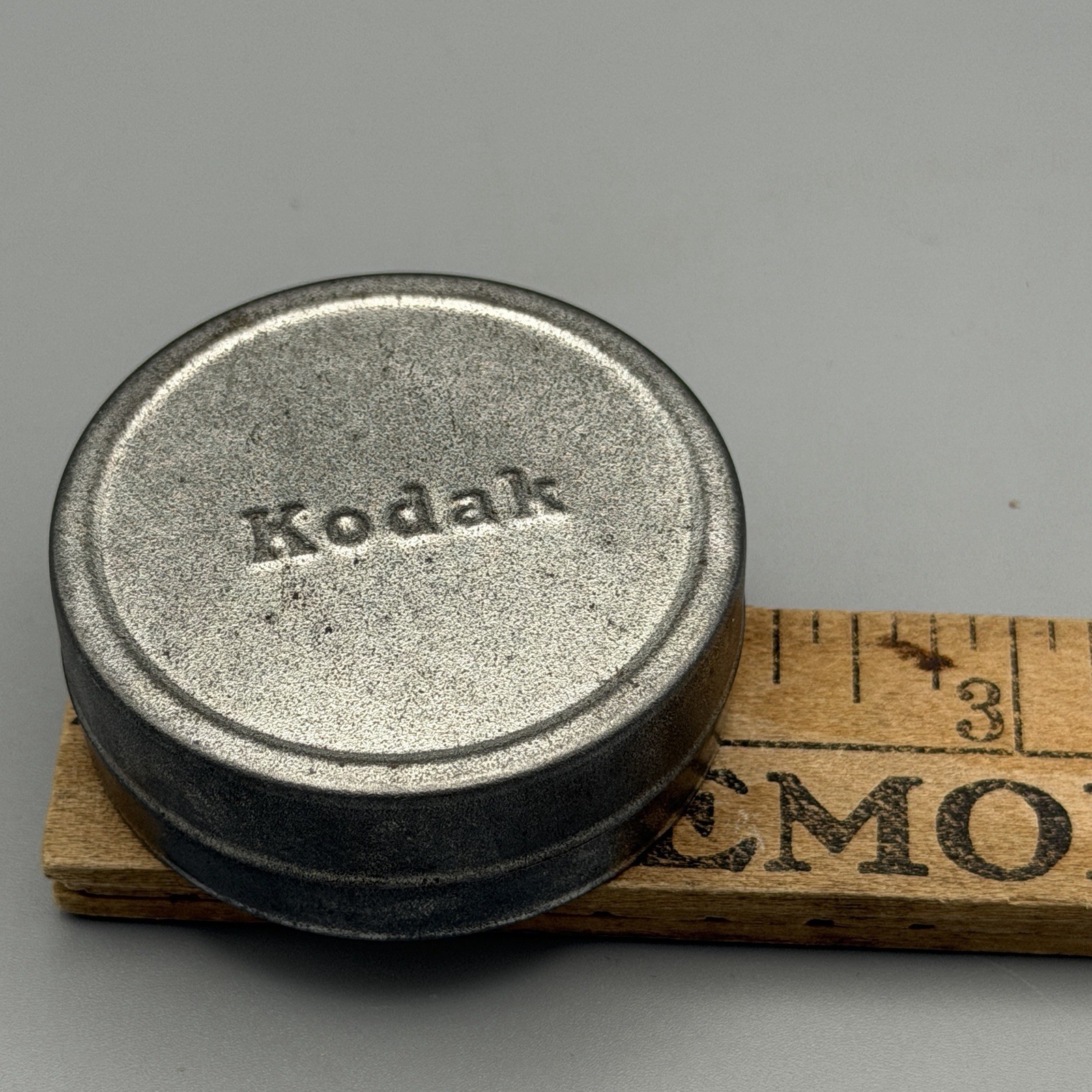 Vintage Kodak Film Tin Embossed Metal Canister Rustic Patina 2″