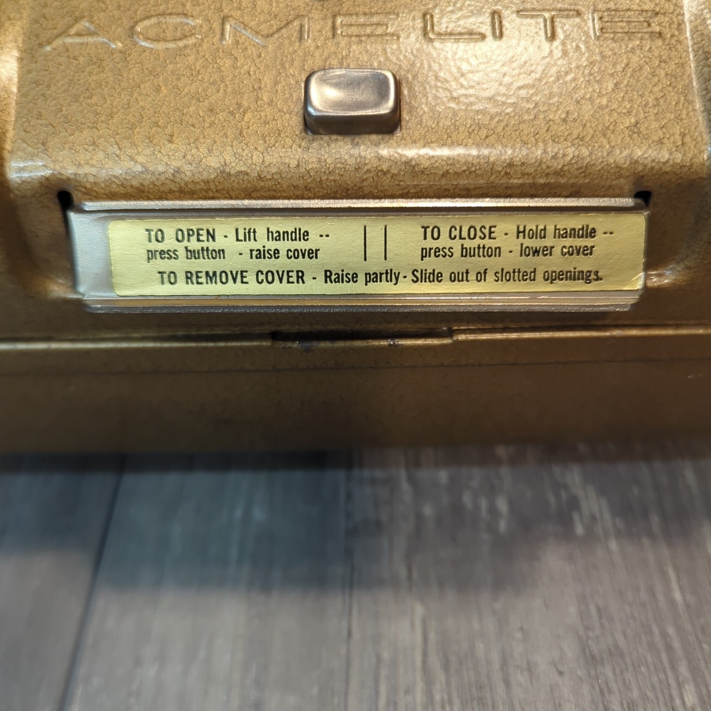 Vintage ACME Lite Mov-E-Lite w/ Case Retro Hollywood *Tested* Includes 2 Bulbs
