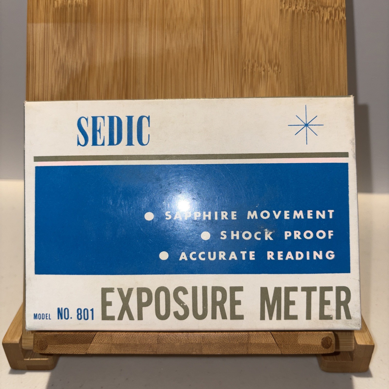 Collectible SEDIC Model No 801 Exposure Meter, Made in Japan, Sapphire Movement