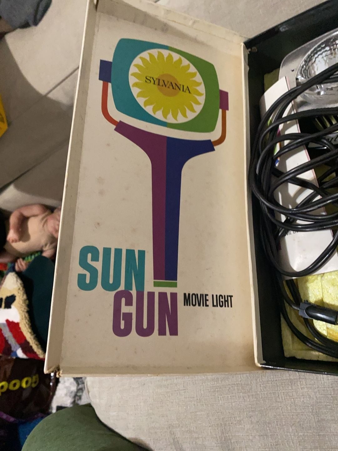 Vintage Sylvania Sun Gun Movie Light Model SG-50 with Original Box