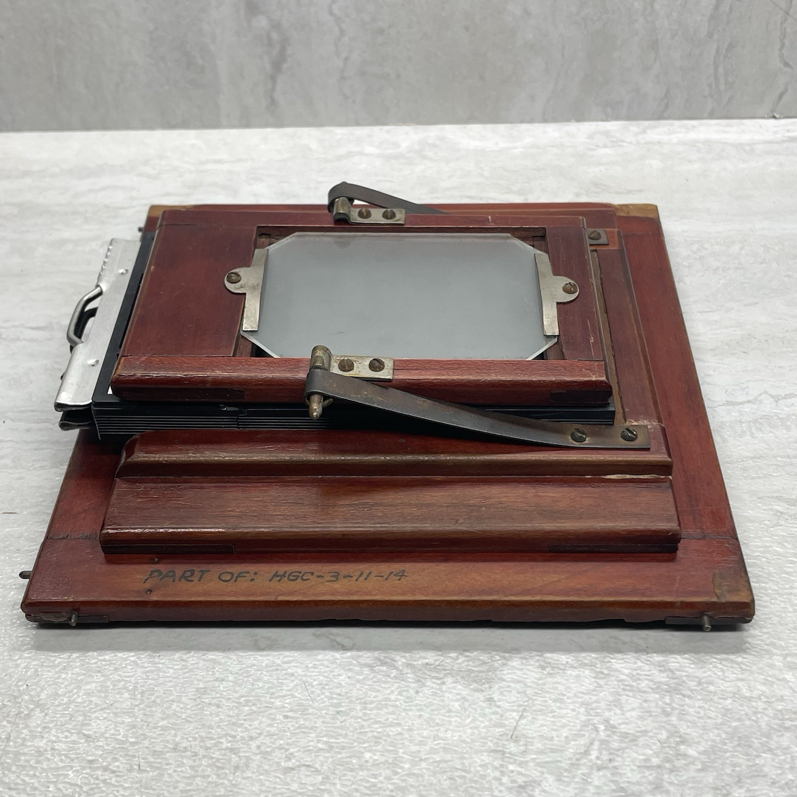 Wood Camera Spring Back Ground Glass & 2 1/4 x 3 1/4 Lisco Film Holder – Vintage