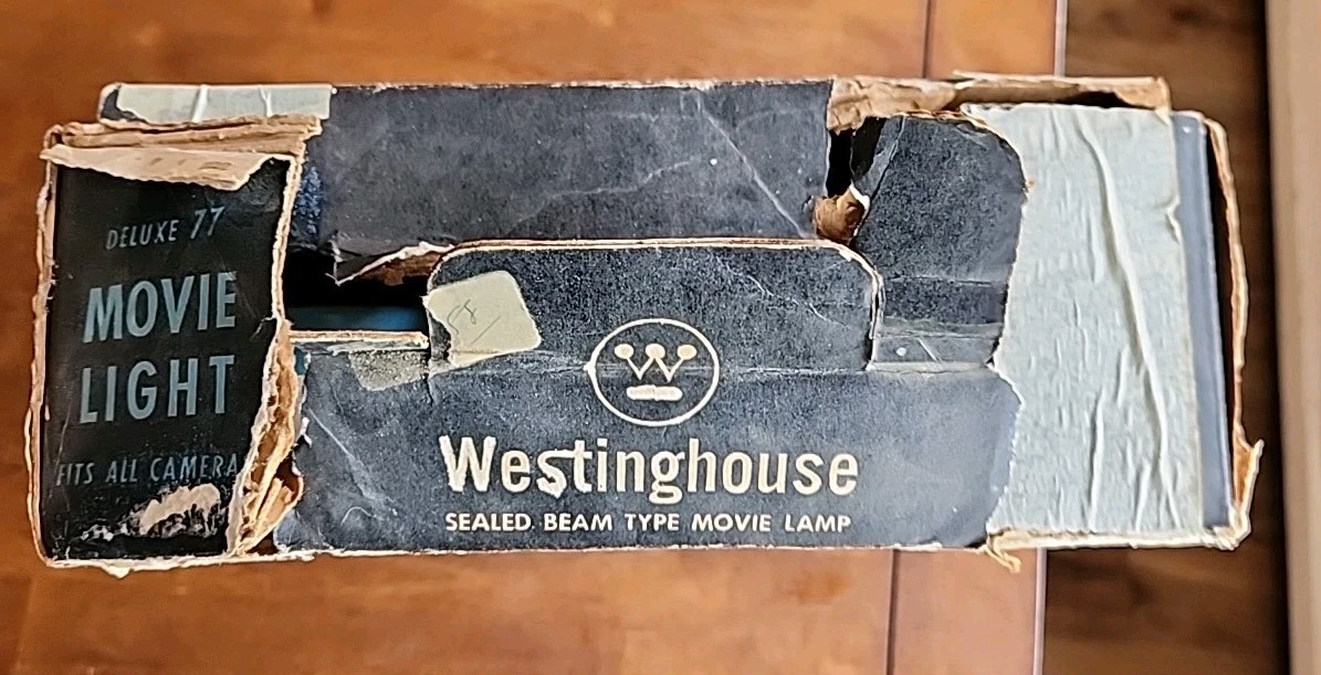 Westinghouse Deluxe 77 Movie Light Working W/Box & Movie Paperwork