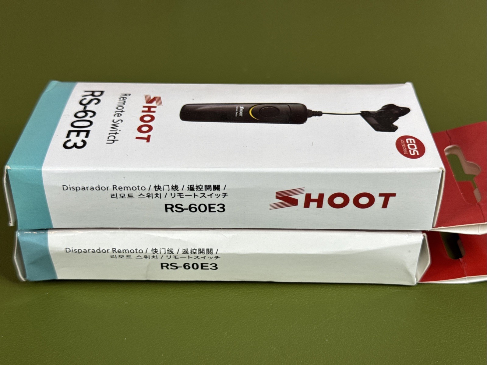 lot of 2 new SHOOT RS-60E3 Remote Shutter Release for Canon EOS