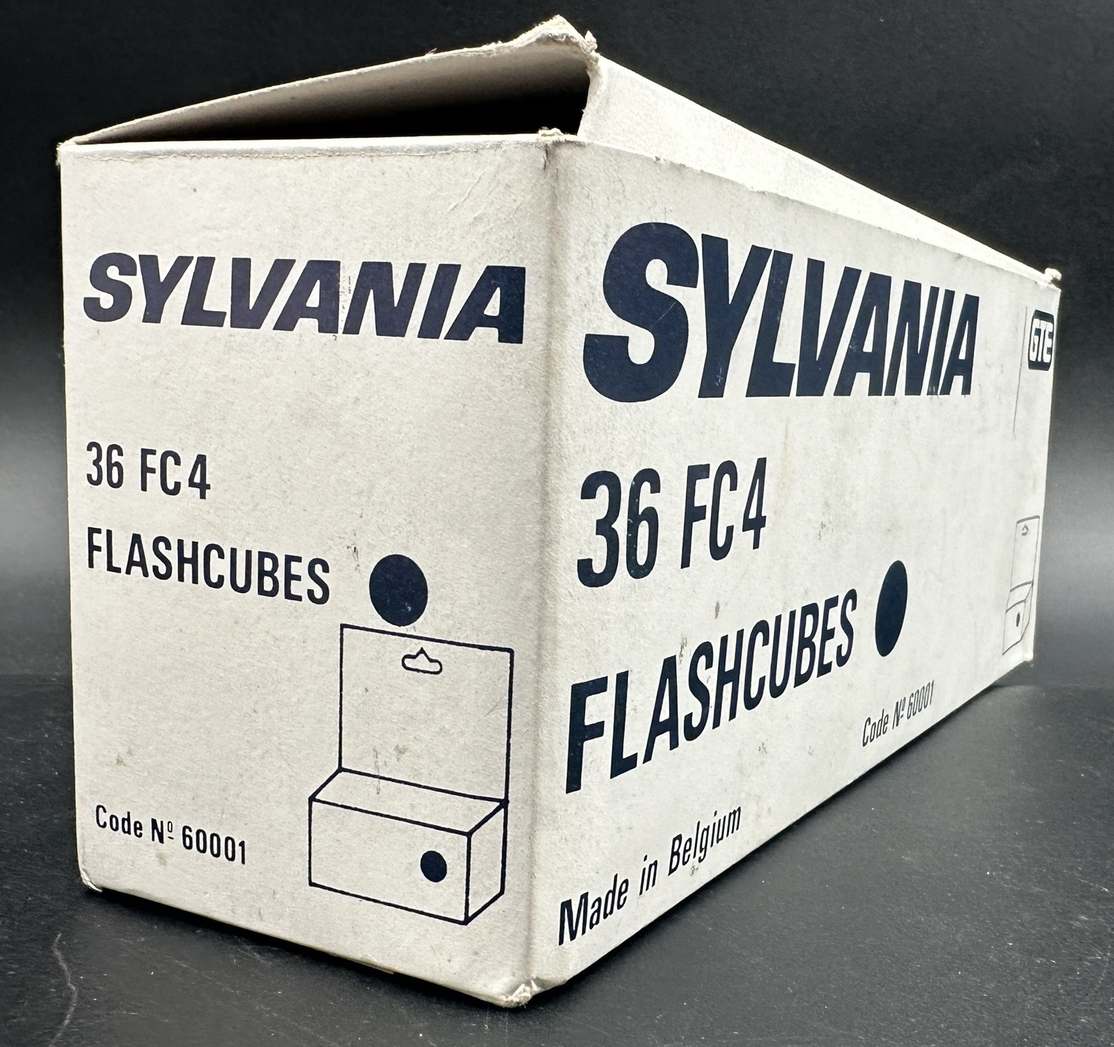Vintage Sylvania Blue Dot Flash Cubes Case 12 Boxes of 3 Cubes 36 FC 4 GTE