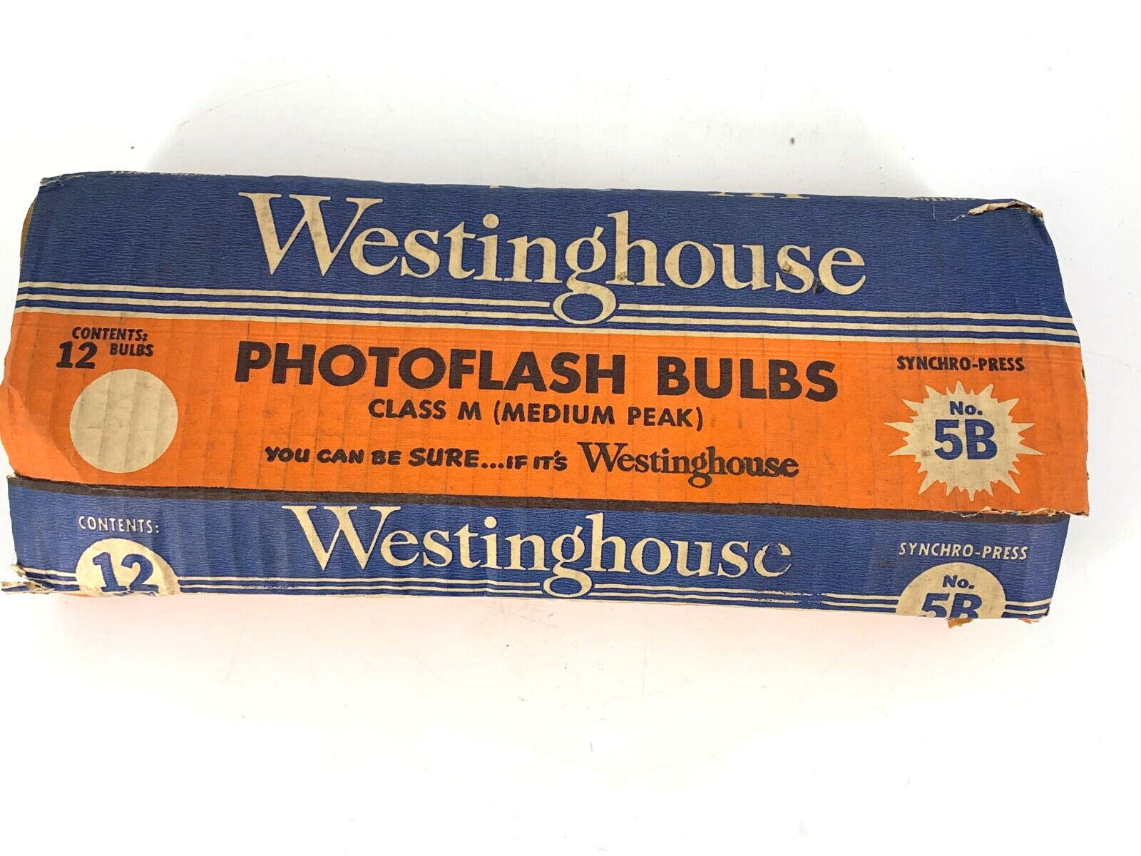 (12) Westinghouse No. 5B Photo Flash Bulbs