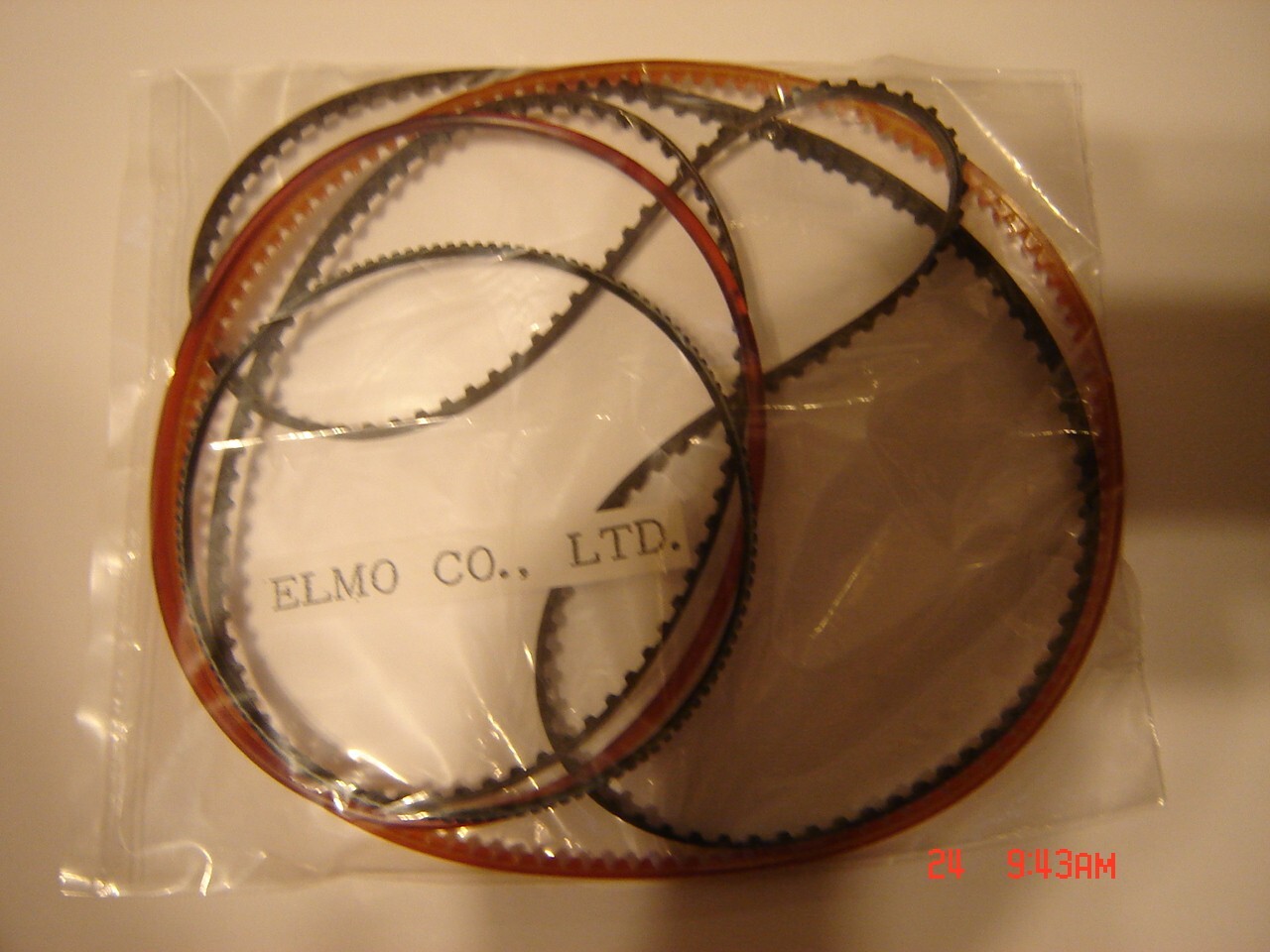 Elmo 16-A Projector Belts 16mm Elmo Projector, 5 Belt Set, New Elmo 16 A Belts