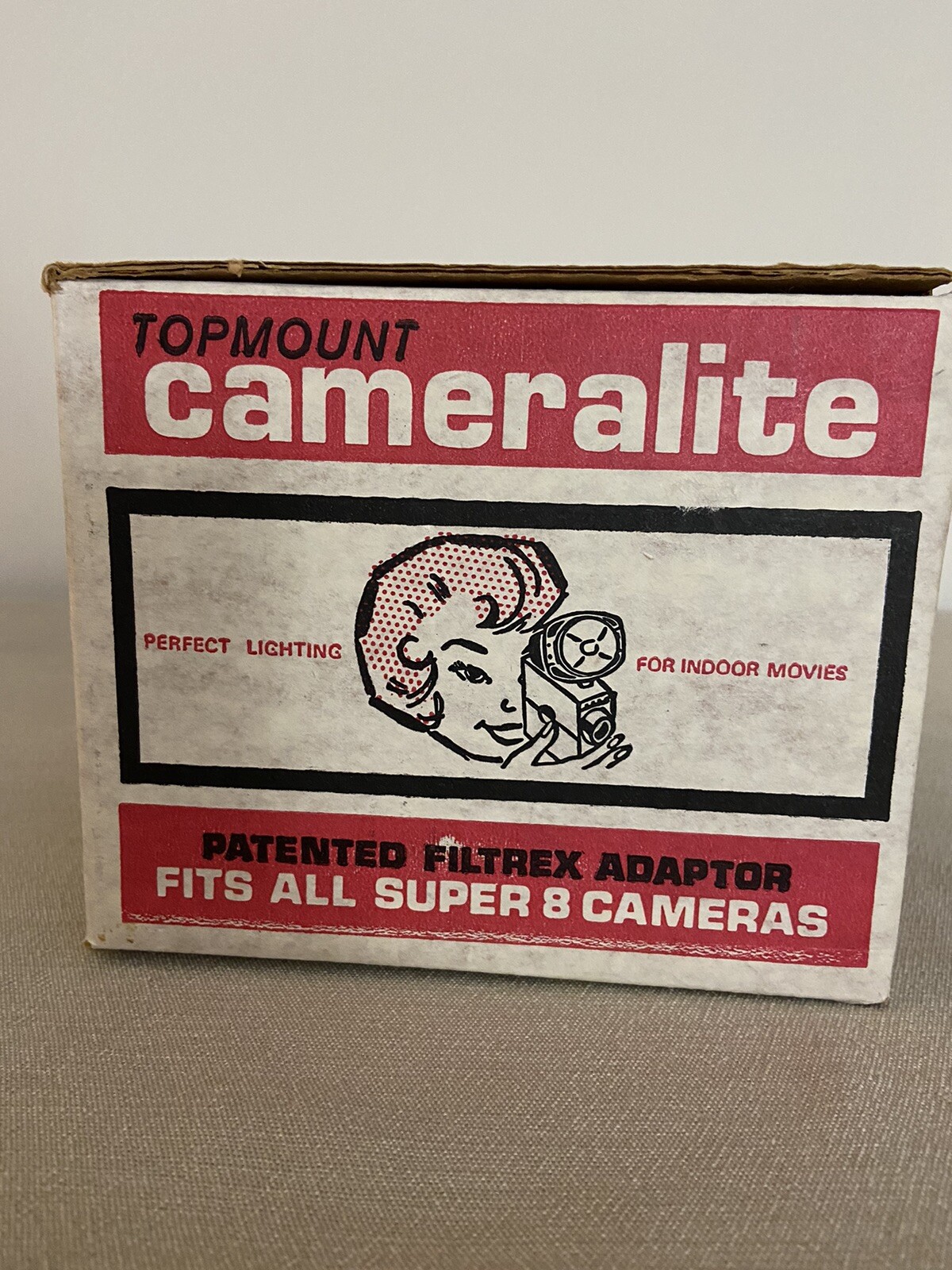 Vintage Topmount Cameralite 91 Acme Lite Movie Camera Light For Super 8 Cameras