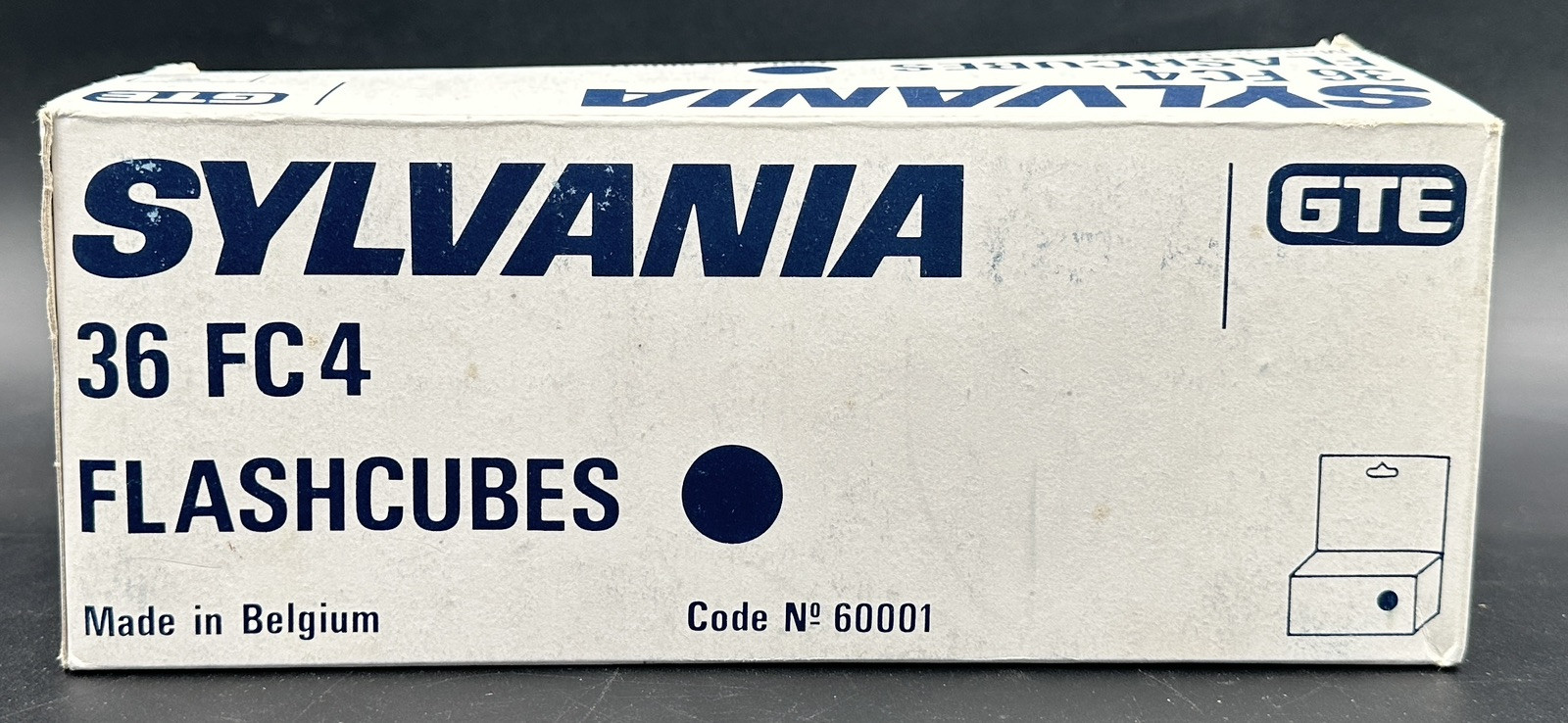 Vintage Sylvania Blue Dot Flash Cubes Case 12 Boxes of 3 Cubes 36 FC 4 GTE
