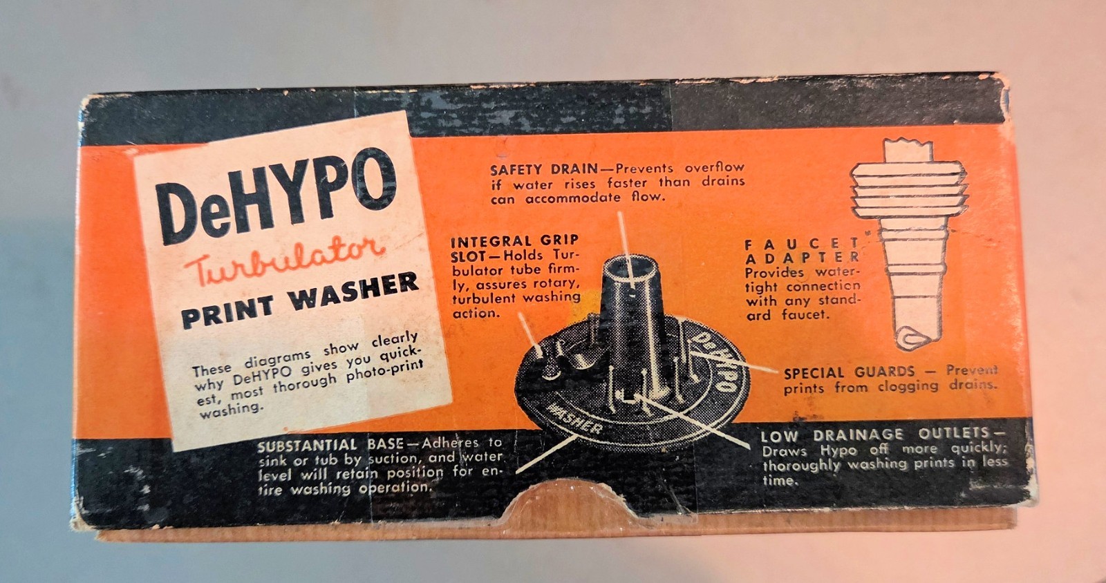 DeHYPO Turbulator Print Washer w/ Original Box – Vintage Photography Developing