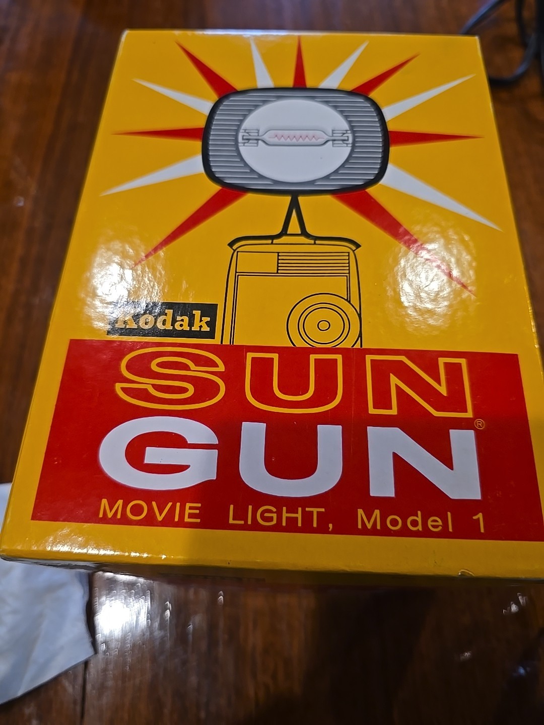 Vintage Kodak Sun Gun Movie Light Model 1 No. D371 Tested Original Box