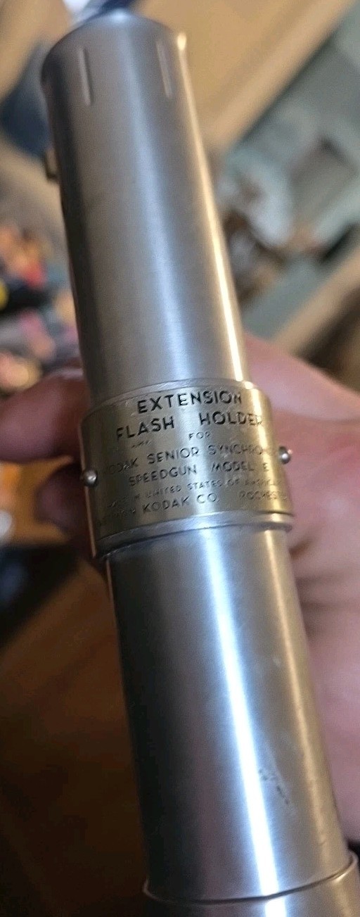 Vintage Kodak Extension Flash Holder Senior Synchronizer For Speedgun Model E