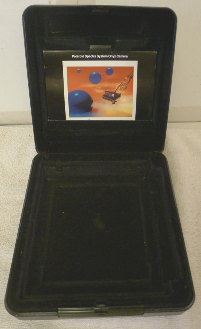 Polaroid Spectra Onyx Black Hard Case AND Operating Owner’s Manual