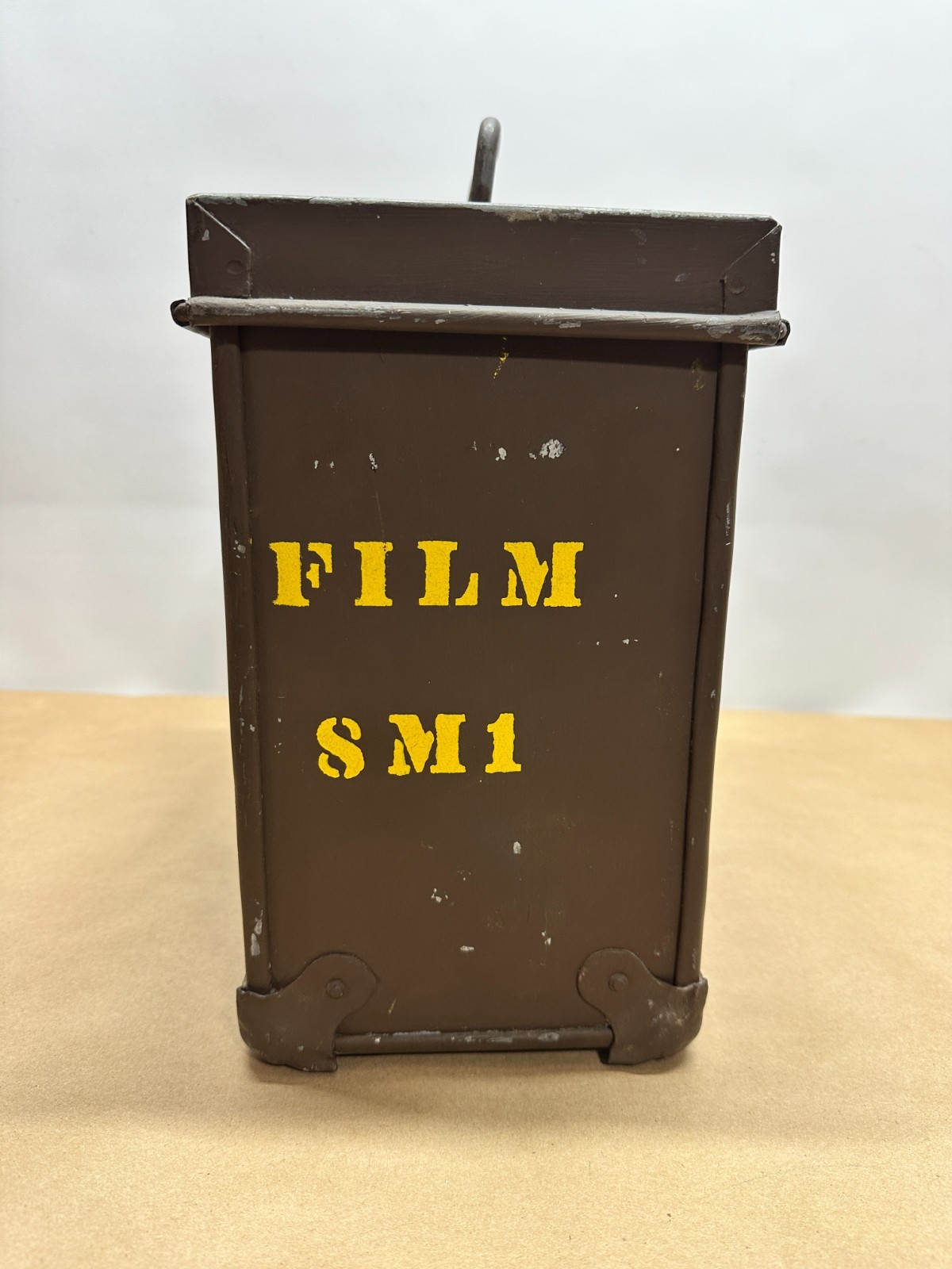 US Military Film 8M1 Movie Reel Field Box Metal Canister Transport Case ICC-32A