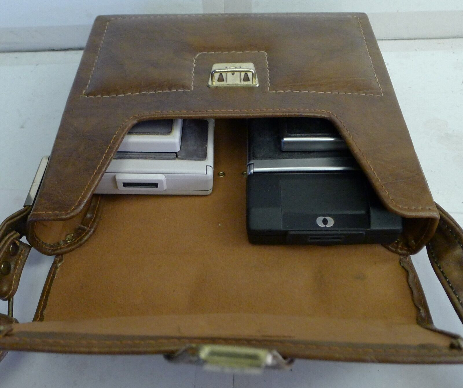 Camera Compartment Case for Polaroid Folding SX-70 Tan Camera & Accessories P71