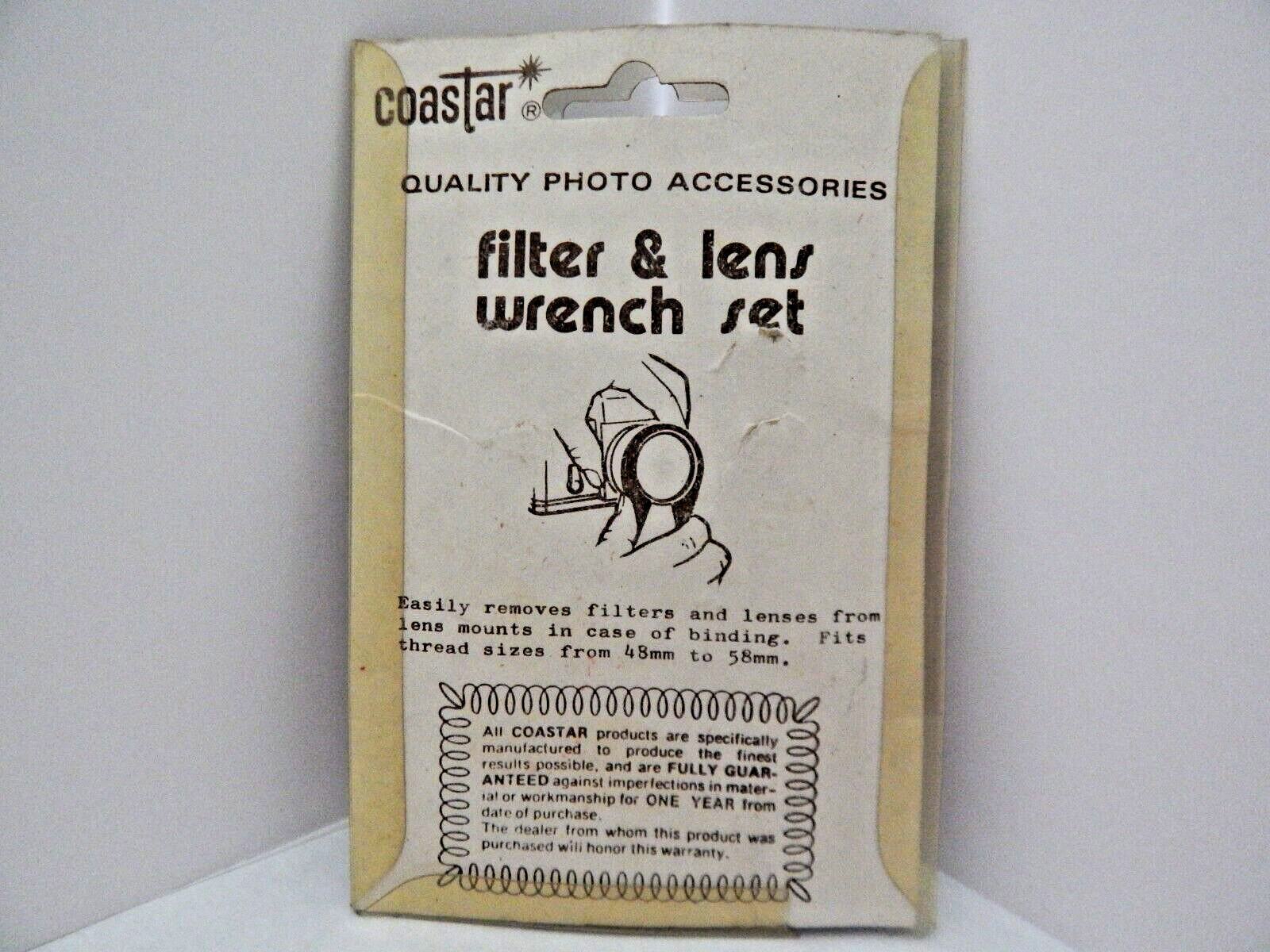 Vintage Coastar Camera Filter & Lens Wrench Set NOS