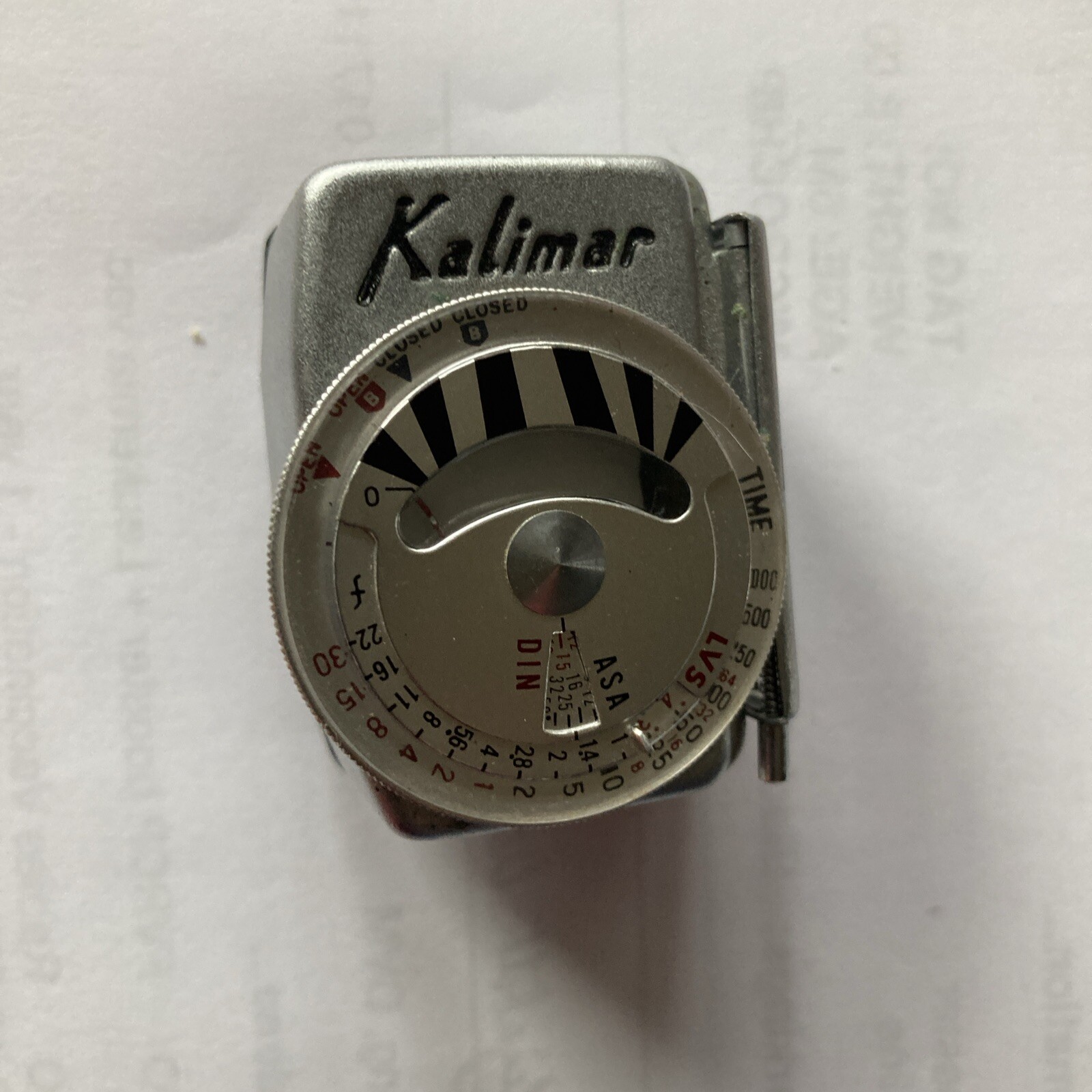 Vintage KALIMAR Exposure Meter Shoe Mount Model Clip On (Japan) W / Case !!